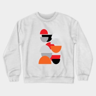 Modern Geometric (Semicircles) Crewneck Sweatshirt
